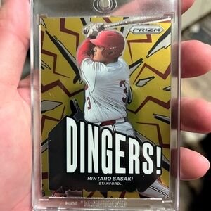 Prizm Baseball Card - Rintaro Sasaki Stanford